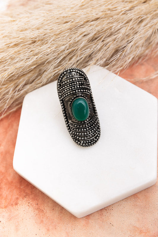 Antique Turquoise Adornment Vintage Ring-Soul Flow Apparel