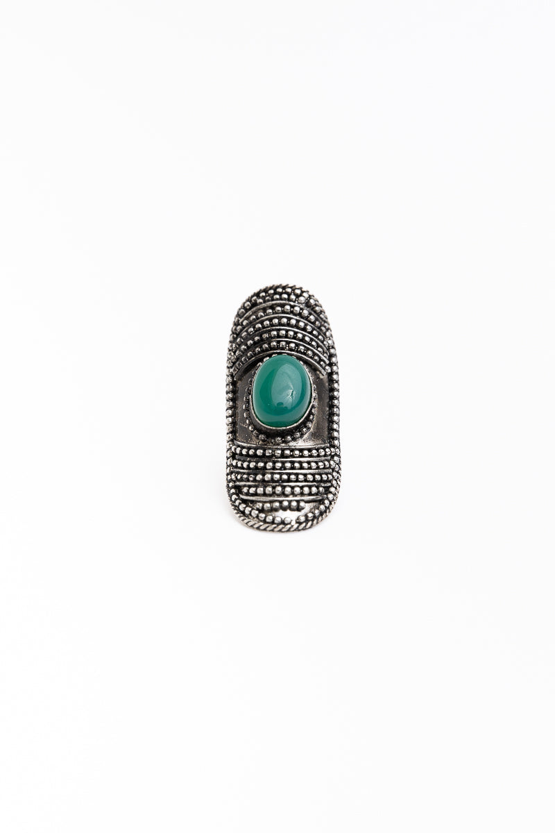 Antique Turquoise Adornment Vintage Ring-Soul Flow Apparel