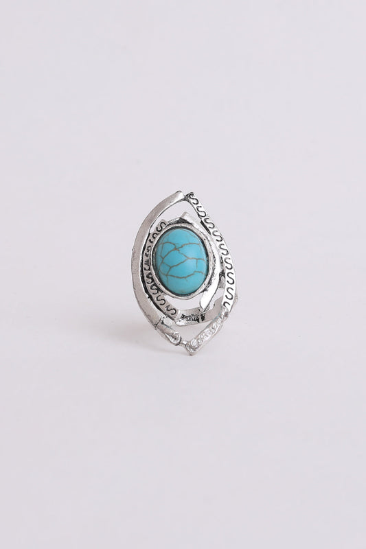 Western Native Adjustable Turquoise Ring-Soul Flow Apparel