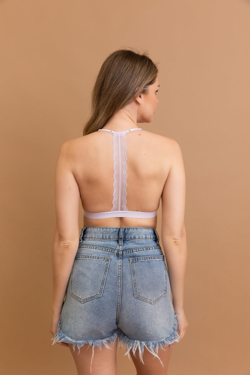 Whisper Lace T-Back Bralette-Soul Flow Apparel
