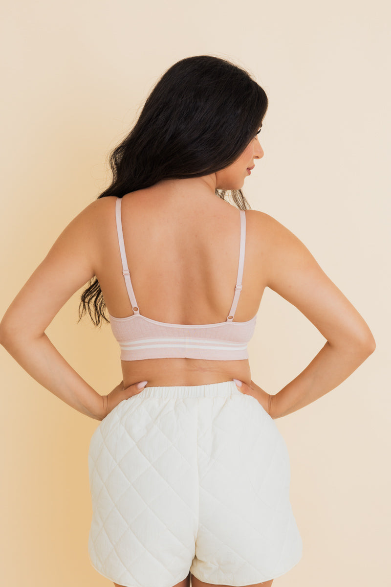 Sporty Vintage Ribbed Ultra Comfy Bralette-Soul Flow Apparel