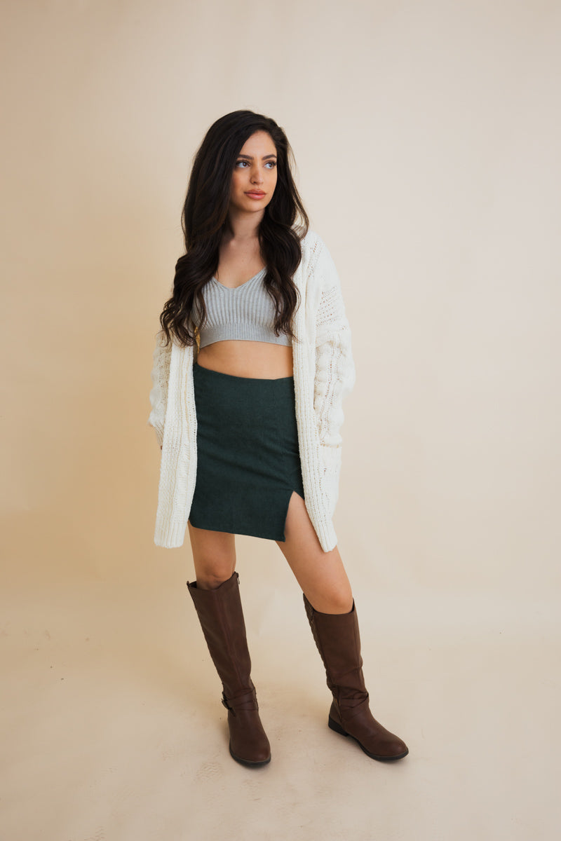Classic Snuggle Comfort Cable Knit Cardigan-Soul Flow Apparel