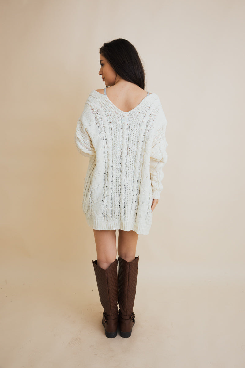 Classic Snuggle Comfort Cable Knit Cardigan-Soul Flow Apparel