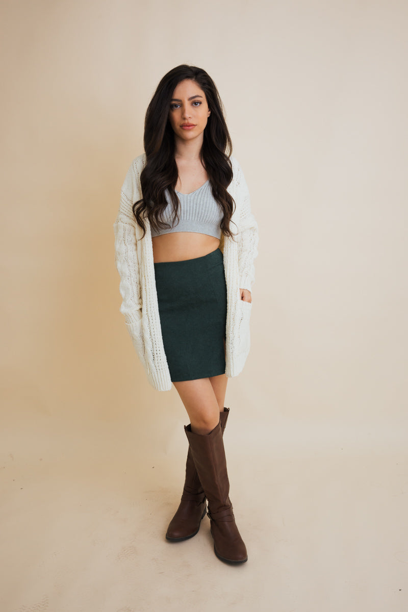 Classic Snuggle Comfort Cable Knit Cardigan-Soul Flow Apparel