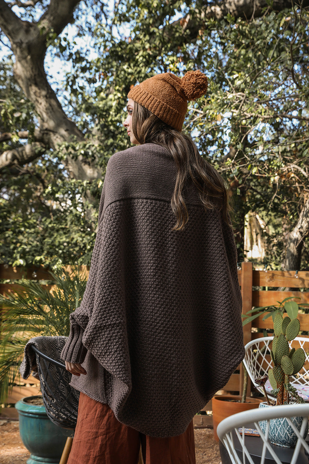 Cuddly Bat Sleeve Knit Cardigan-Soul Flow Apparel