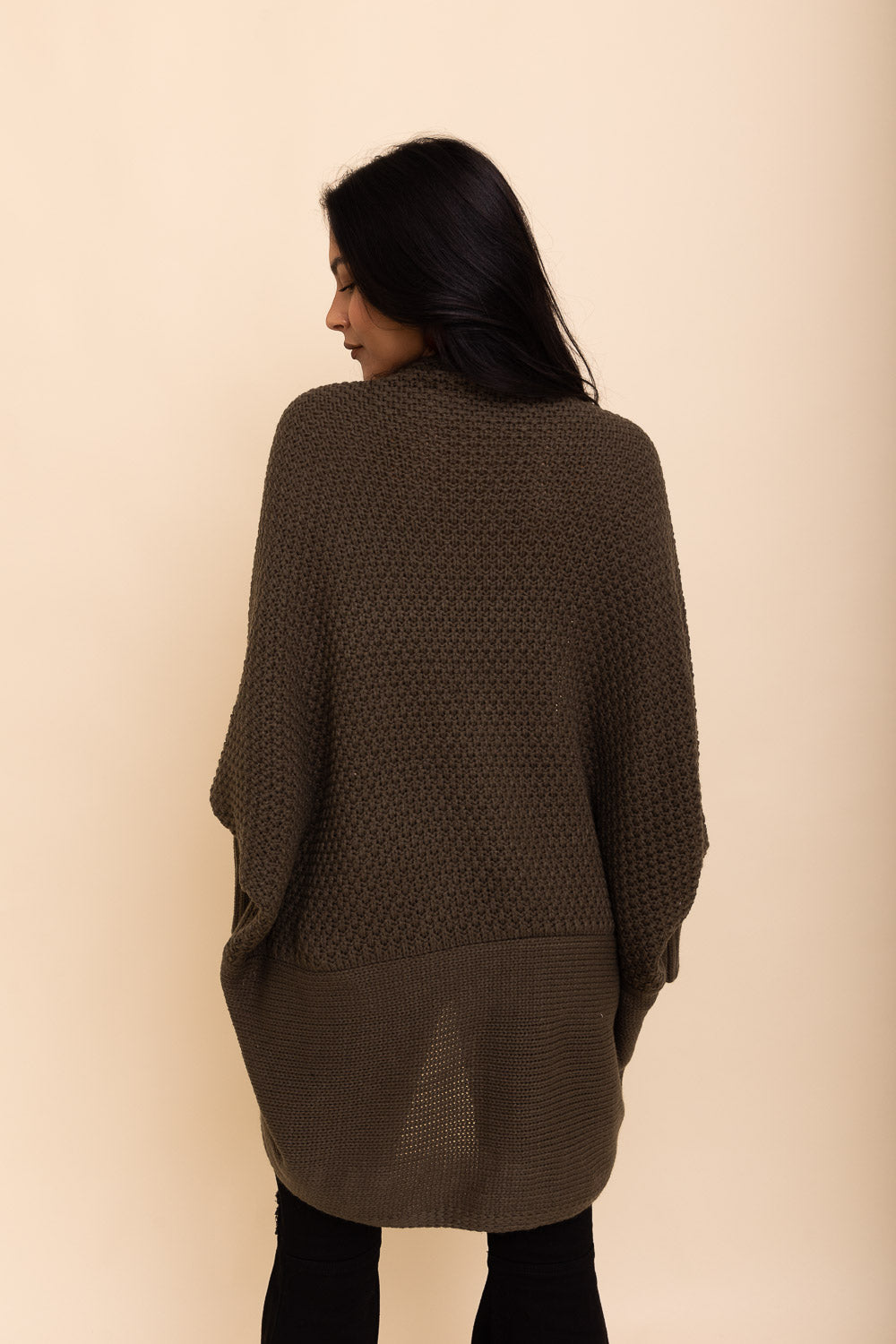 Cuddly Bat Sleeve Knit Cardigan-Soul Flow Apparel