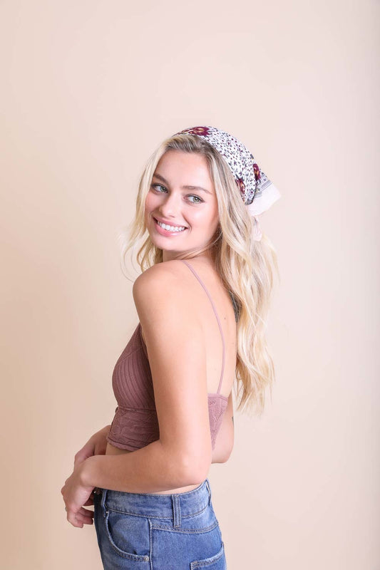 Orchid Floral Bandana-Soul Flow Apparel
