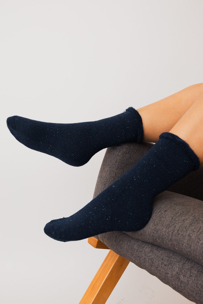 Soul Flow Apparel | Boho Thick Knit Crew Socks for Ultimate Fall & Winter Warmth ????
