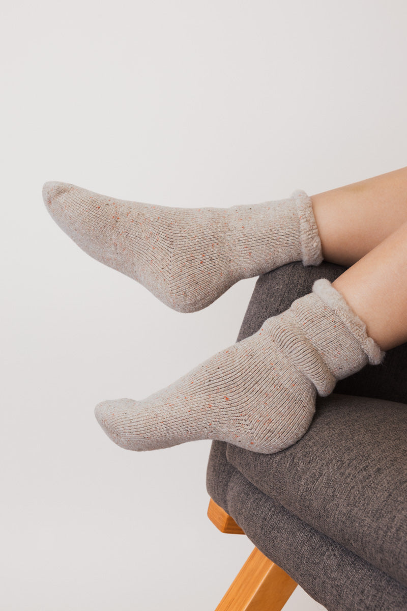 Soul Flow Apparel | Boho Thick Knit Crew Socks for Ultimate Fall & Winter Warmth ????
