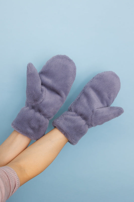 Plush Fleece Lined Cozy Mitten in Soft Colors-Soul Flow Apparel