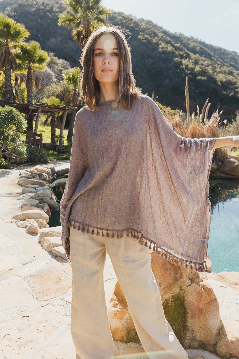 Kimono - Aztec Embroidered Tunic
