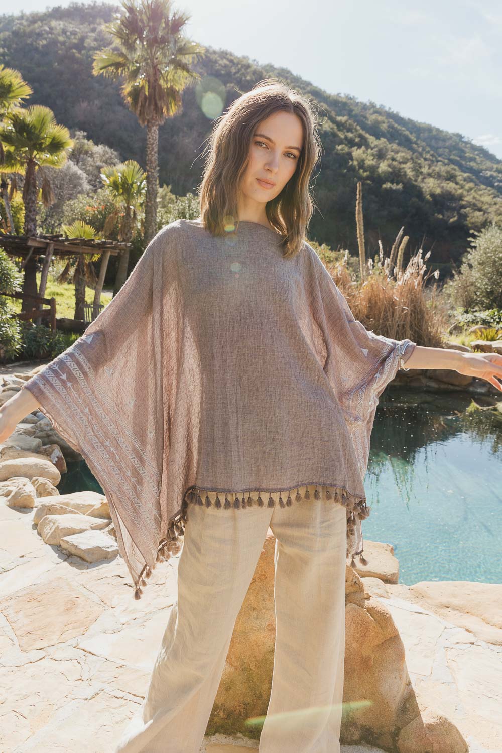 Kimono - Aztec Embroidered Tunic