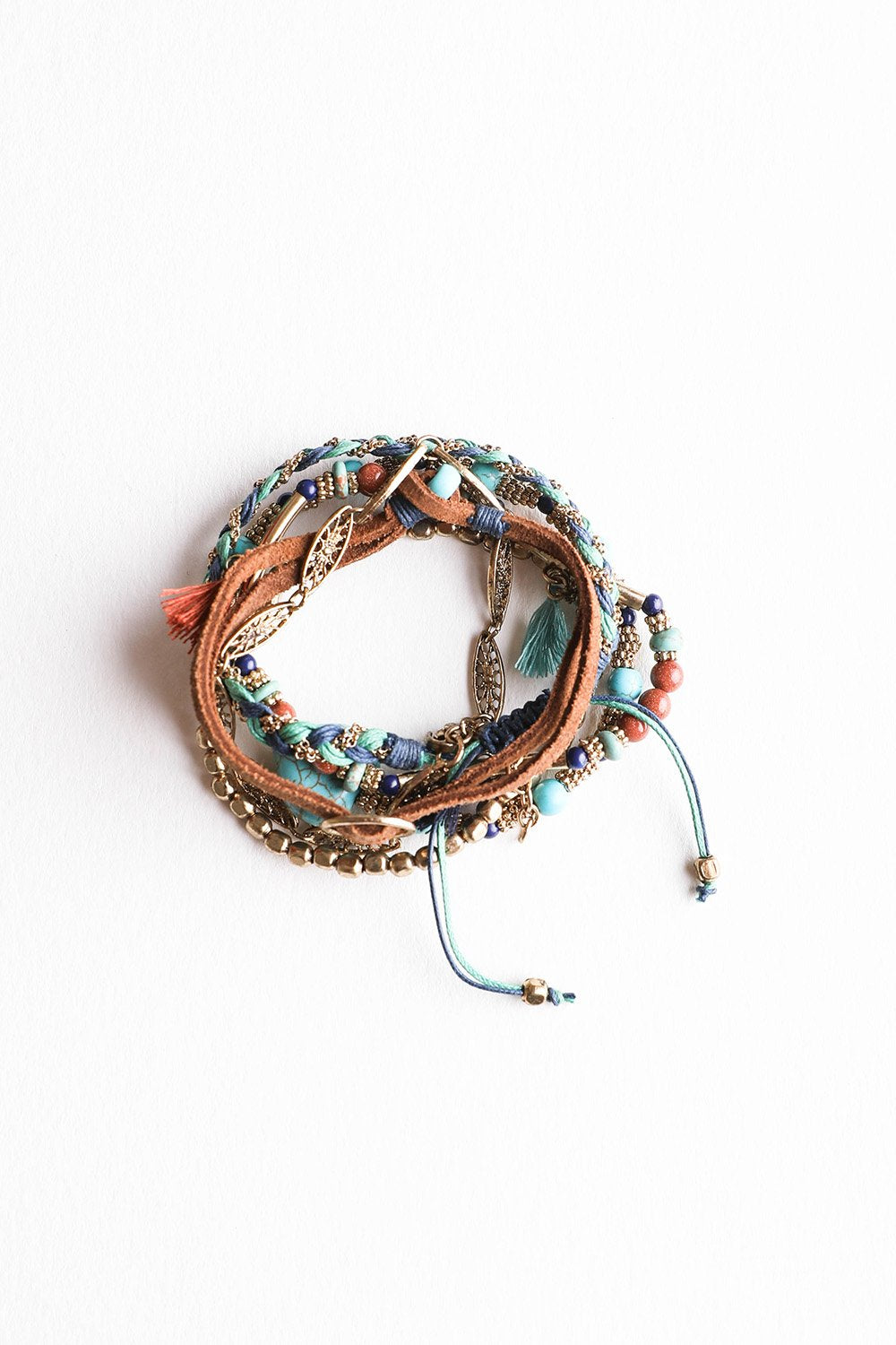 Beaded Suede Bracelet-Soul Flow Apparel