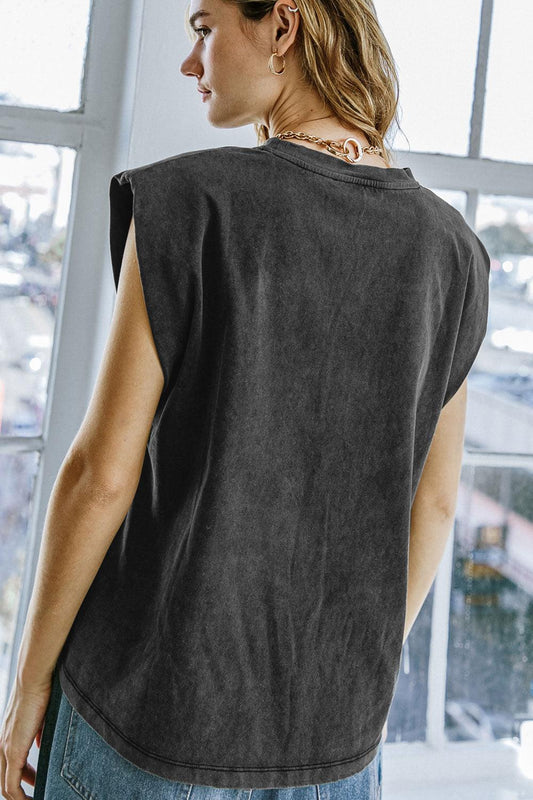 My Own Plans Washed Knit Top — Soul Flow Apparel