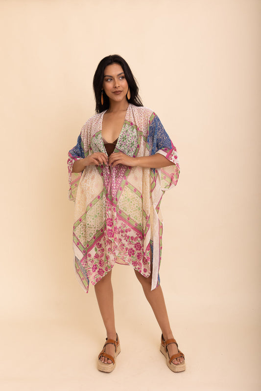 Boho Bliss Burnout Velvet Kimono-Soul Flow Apparel