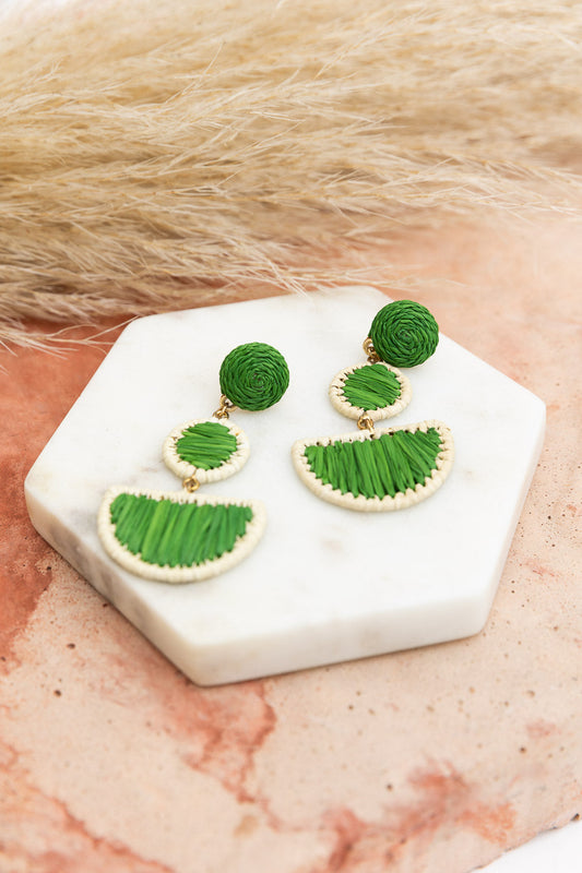 Boho Breeze Woven Rattan Earrings-Soul Flow Apparel