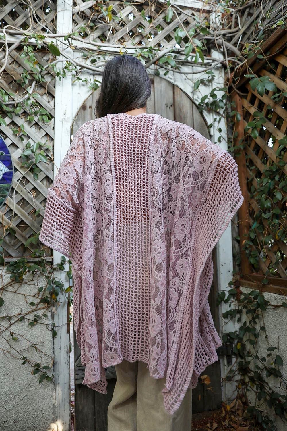 Open Front Floral Knit Kimono – Casual Elegance-Soul Flow Apparel