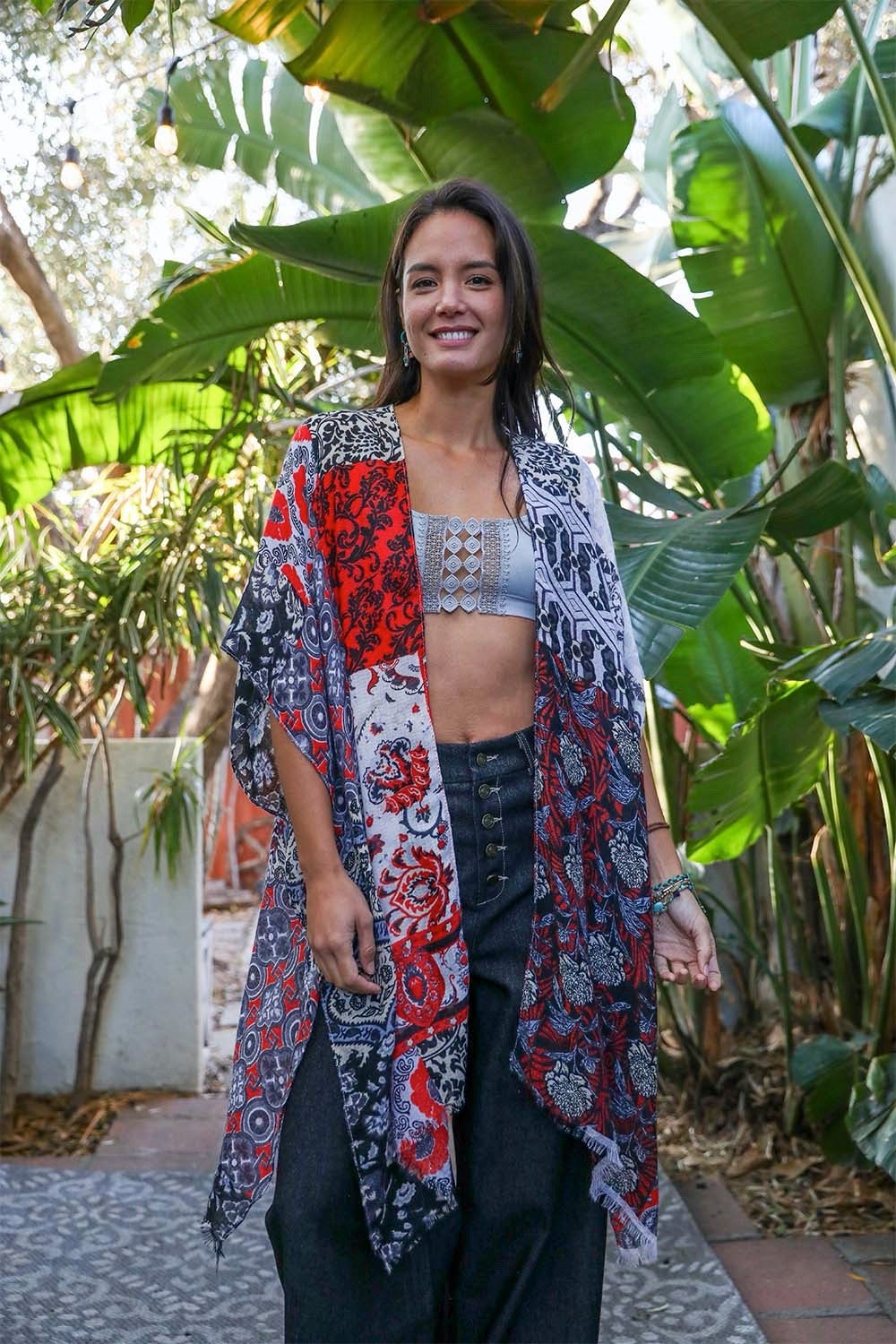 Boho Patchwork Kimono-Soul Flow Apparel