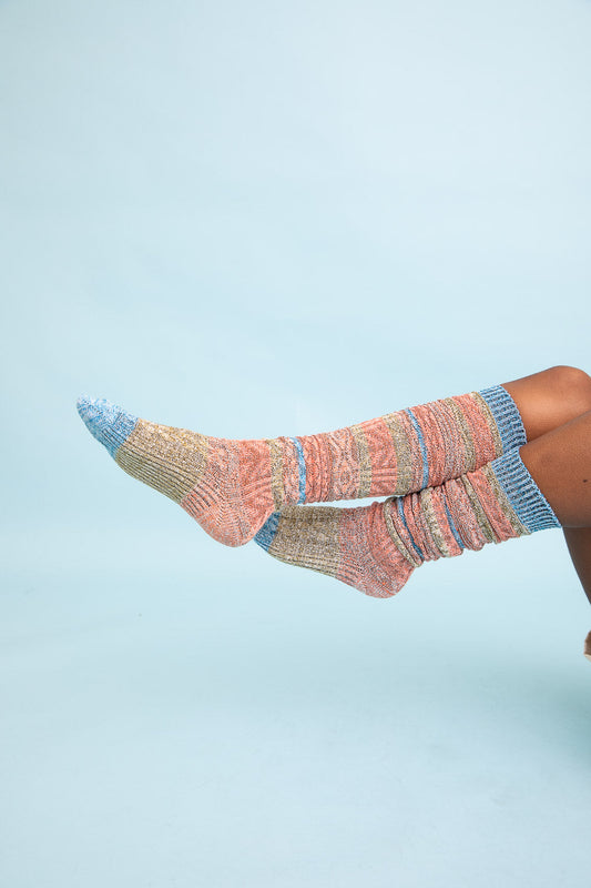 Boho Stripe Boot Socks-Soul Flow Apparel