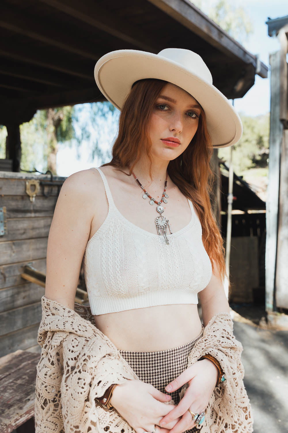 Cable Stitch Breathable Brami-Soul Flow Apparel