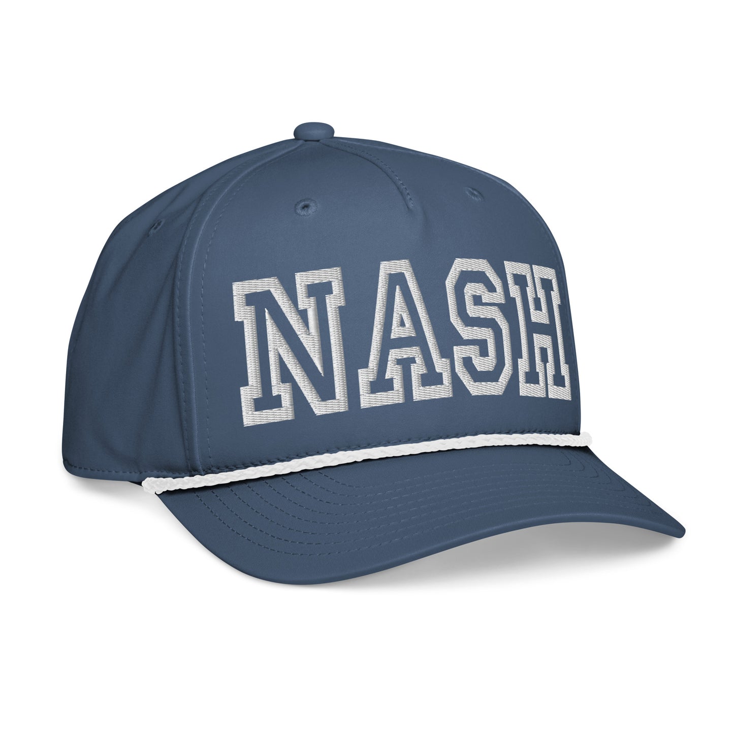 NASH Embroidered Classic Rope Cap, Hollow Font-Soul Flow Apparel