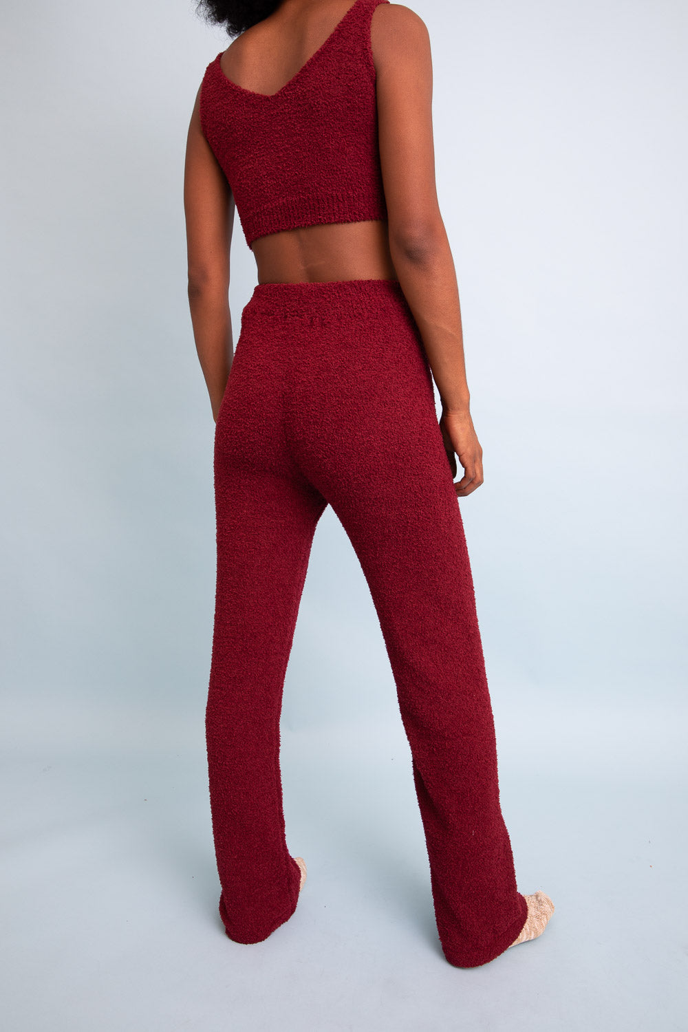 Cozy Boucle Lounge Pants-Soul Flow Apparel