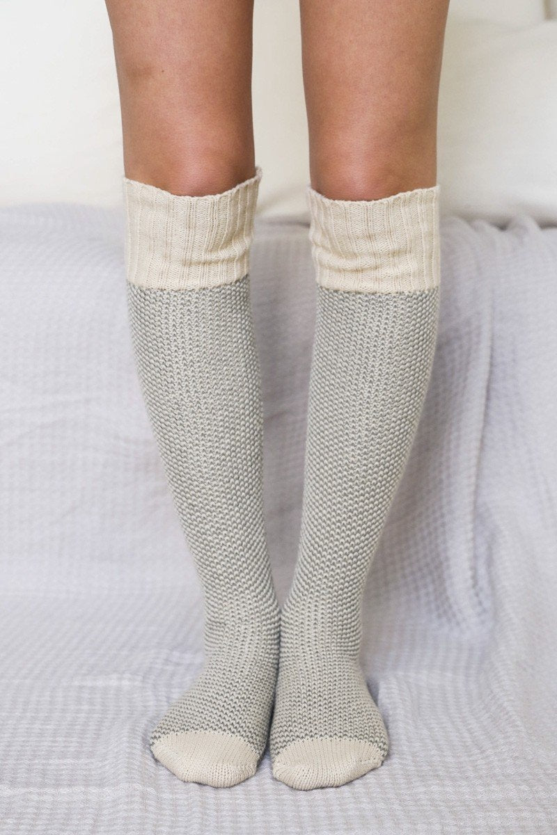 Soul Flow Apparel | Boho Cozy Ribbed Knit Lounge Socks