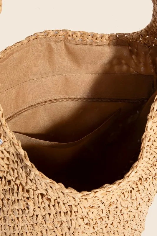 Fame Intricate Braided Hobo Shoulder Bag-Soul Flow Apparel