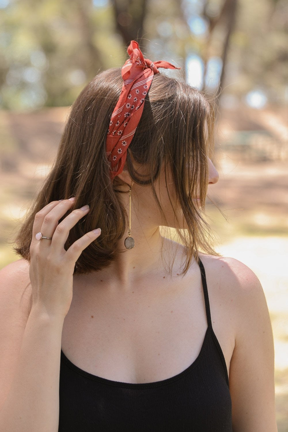 Daisy Flower Field Bandana-Soul Flow Apparel
