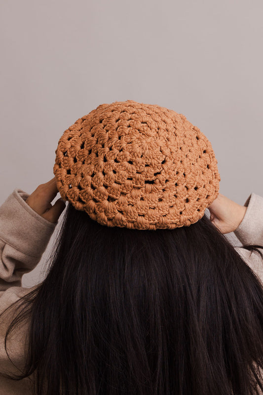 Darling Crochet Knitted Beret-Soul Flow Apparel