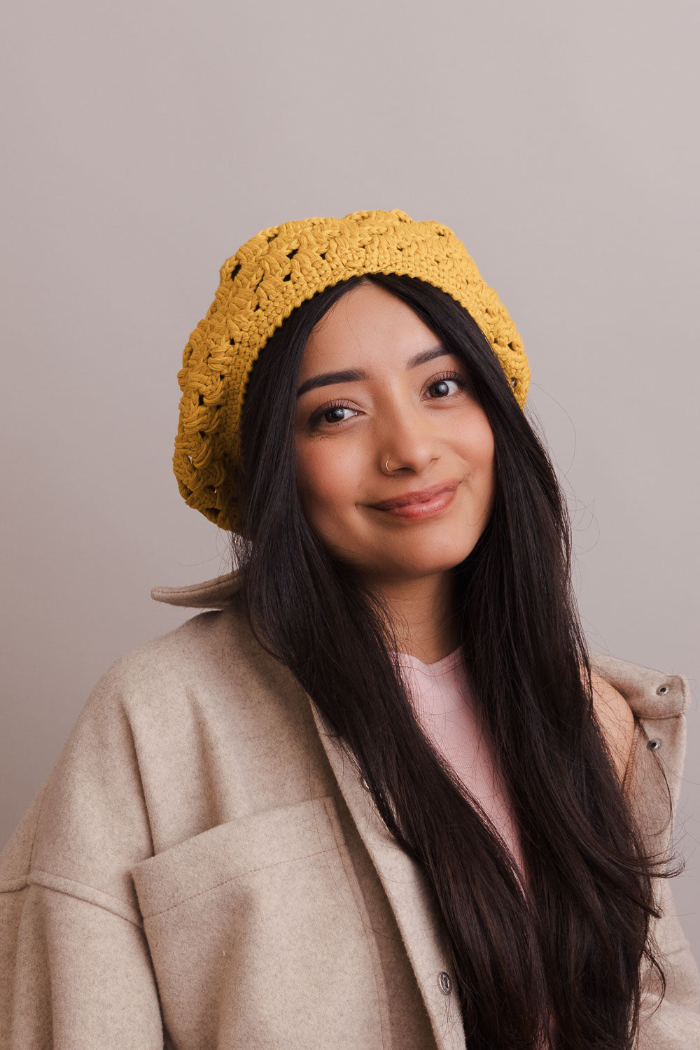 Darling Crochet Knitted Beret-Soul Flow Apparel