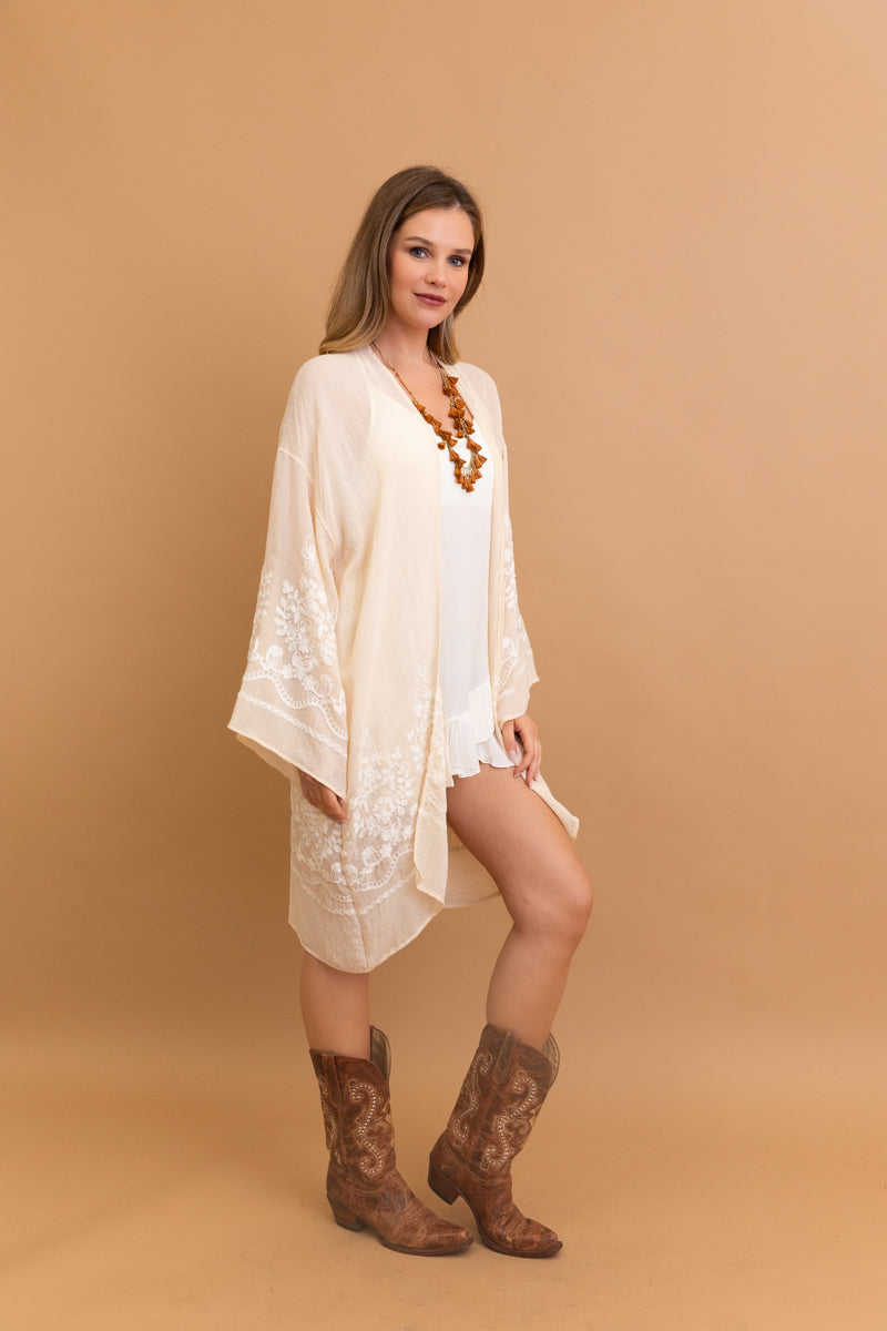 Stylish Blossom Breeze Kimono – Feminine and Trendy-Soul Flow Apparel