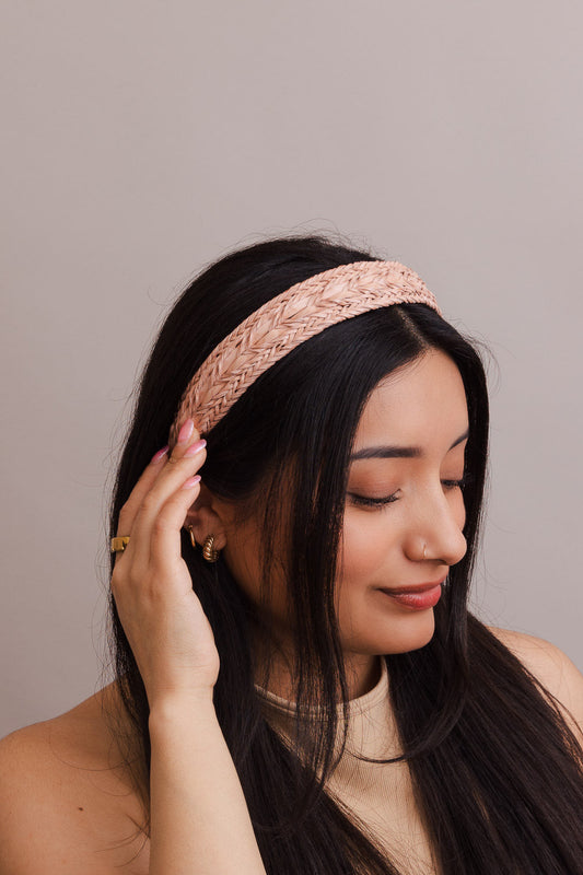 Vegan Leather Patterned Headband – Stylish and Ethical-Soul Flow Apparel
