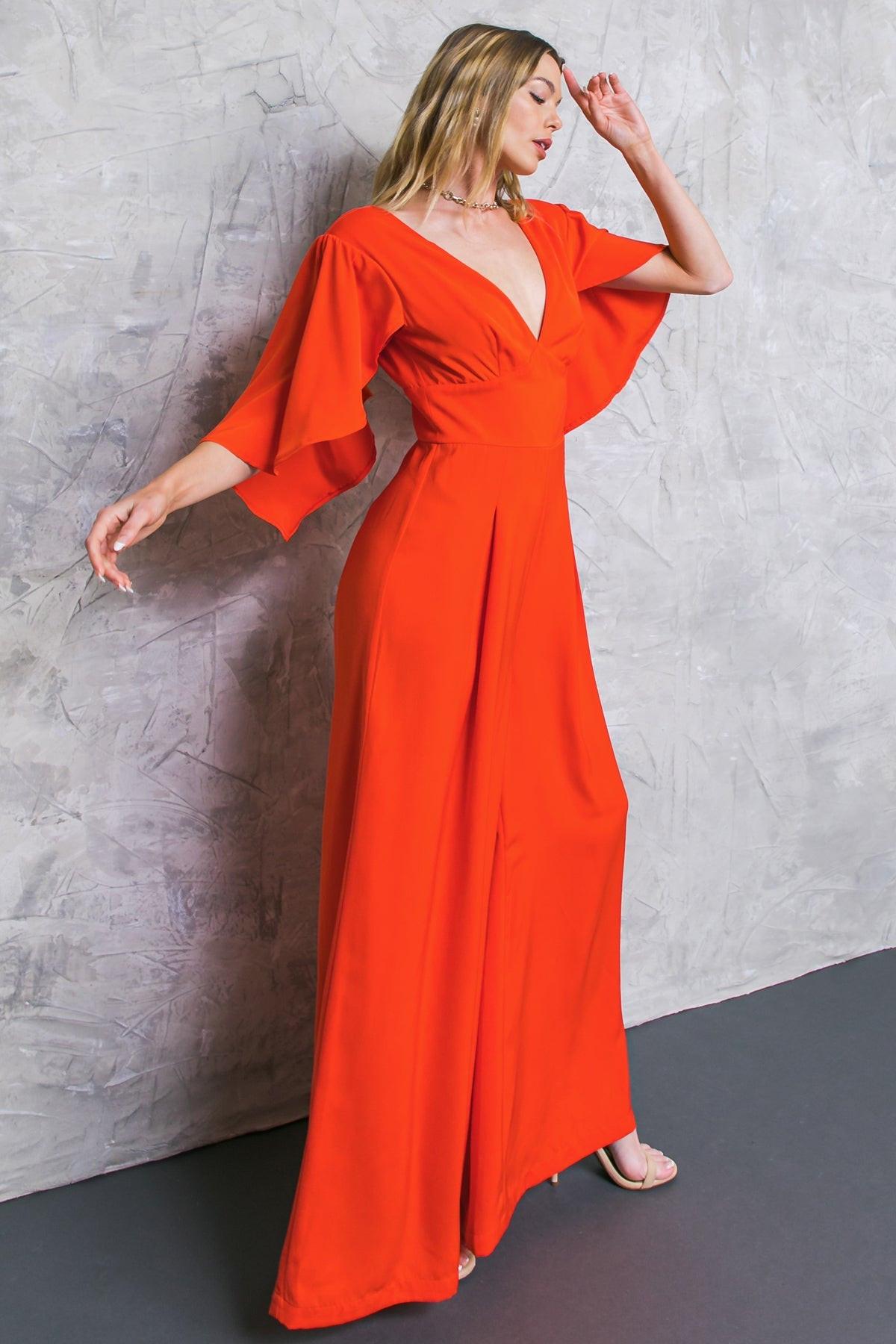 Raised On Promises Stars Woven Jumpsuit With V Neckline