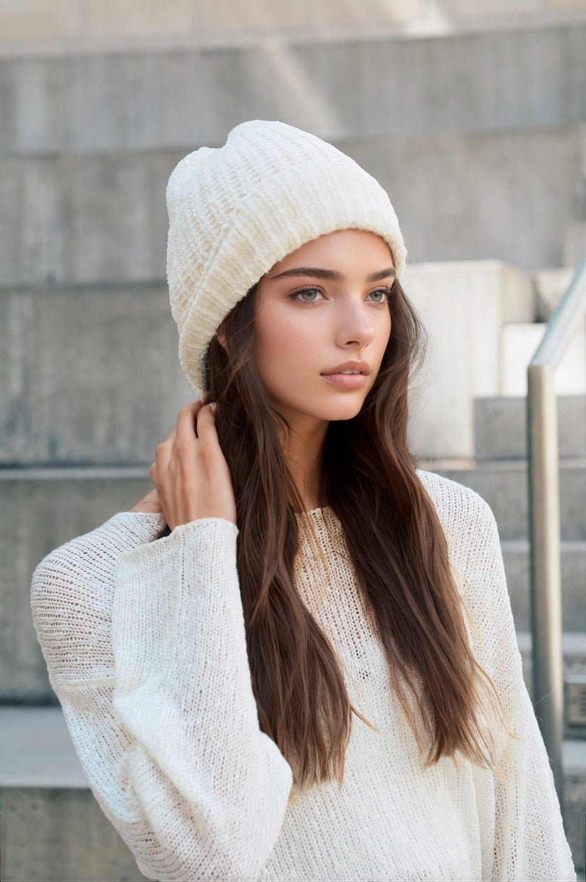 Hats & Hair - Soft Chenille Beanie