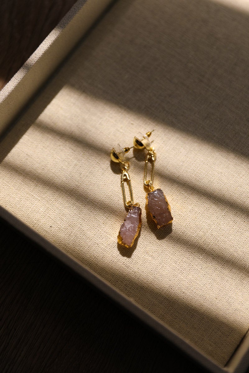 Gem Stone Fashion Earrings-Soul Flow Apparel