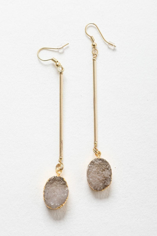 Gemstone Drop Earrings-Soul Flow Apparel