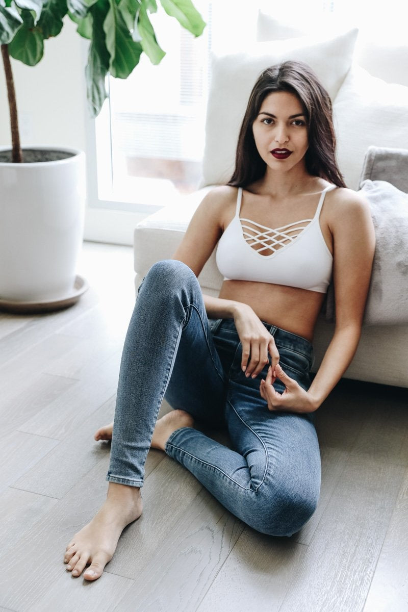 Soul Flow Apparel | Boho Interwoven Strappy Front Bralette
