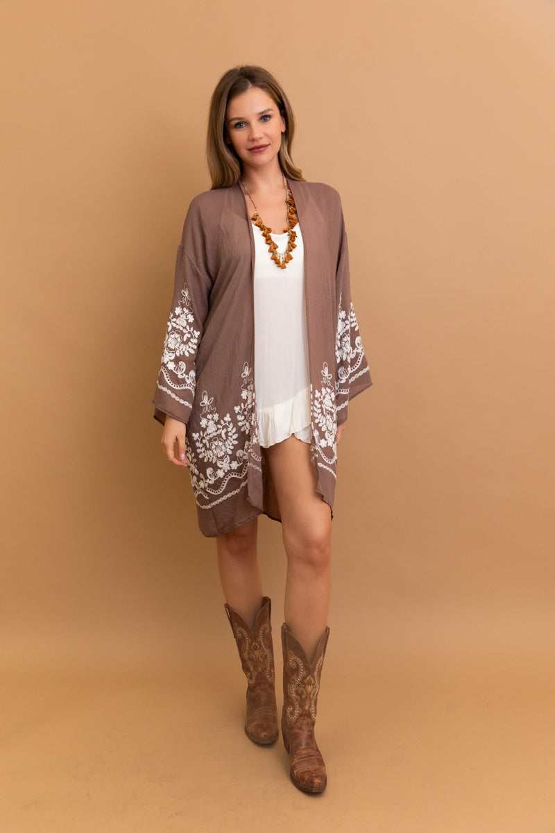 Stylish Blossom Breeze Kimono – Feminine and Trendy-Soul Flow Apparel