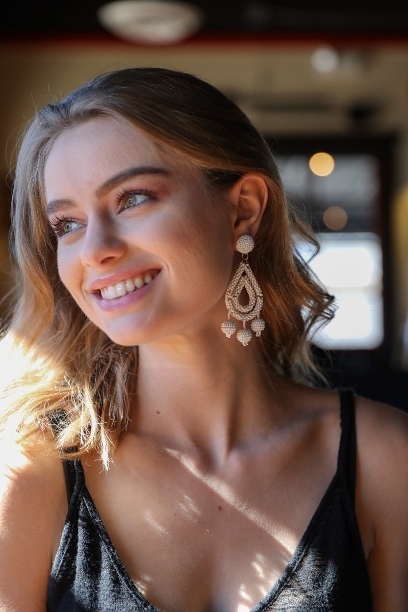 Micro Bead Dangle Earrings-Soul Flow Apparel