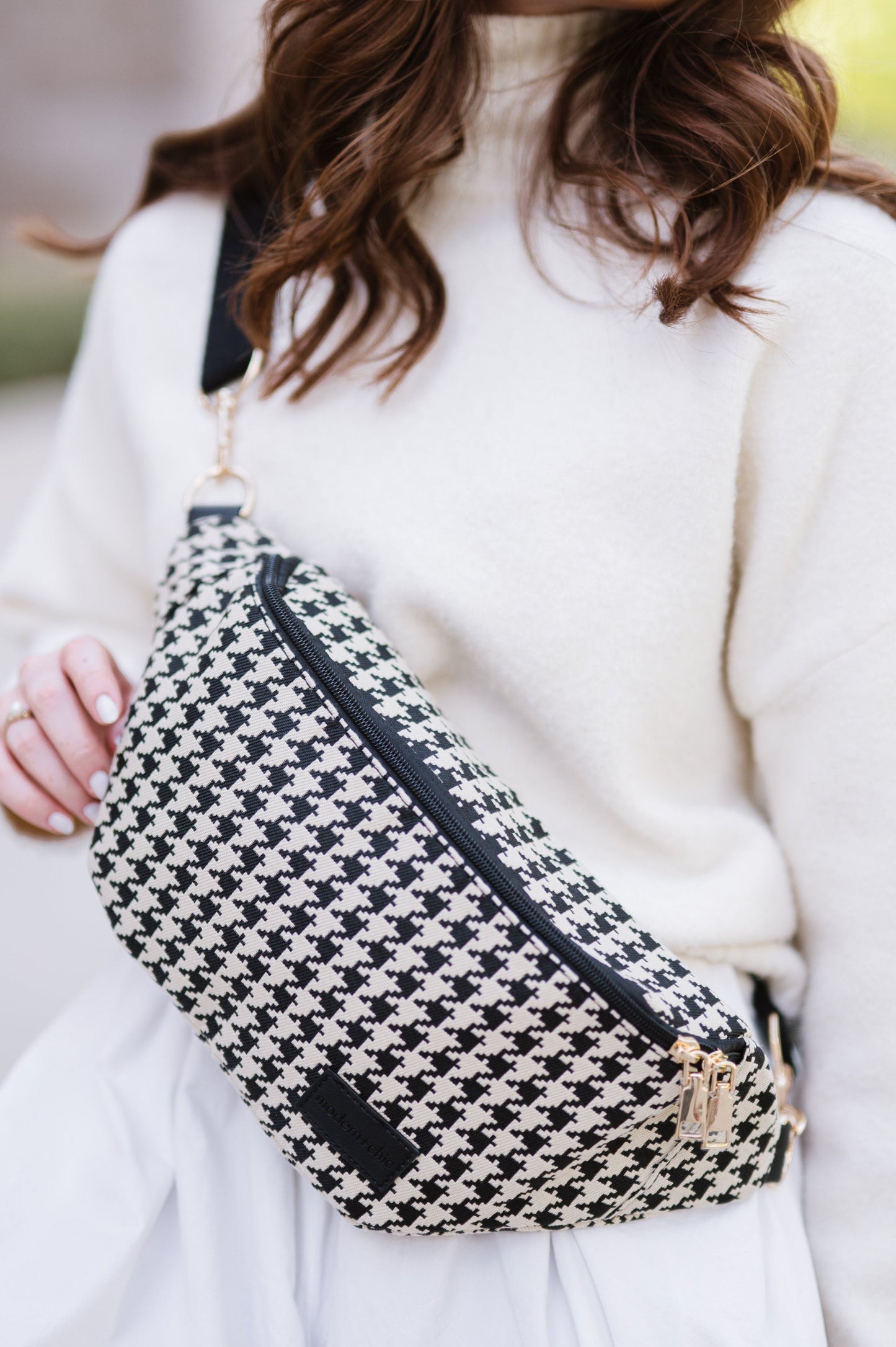 Avril Checkered Belt Bag-Soul Flow Apparel