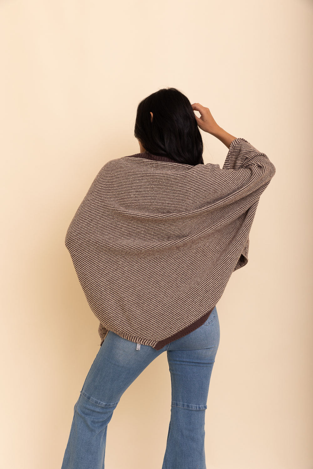 Over The Shoulder Knitted Shawl-Soul Flow Apparel