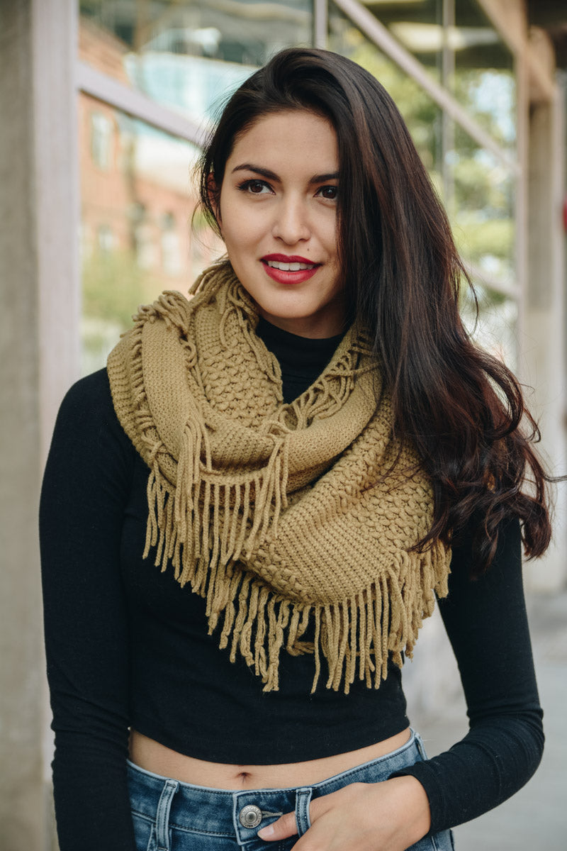 Pointelle Fringe Infinity-Soul Flow Apparel
