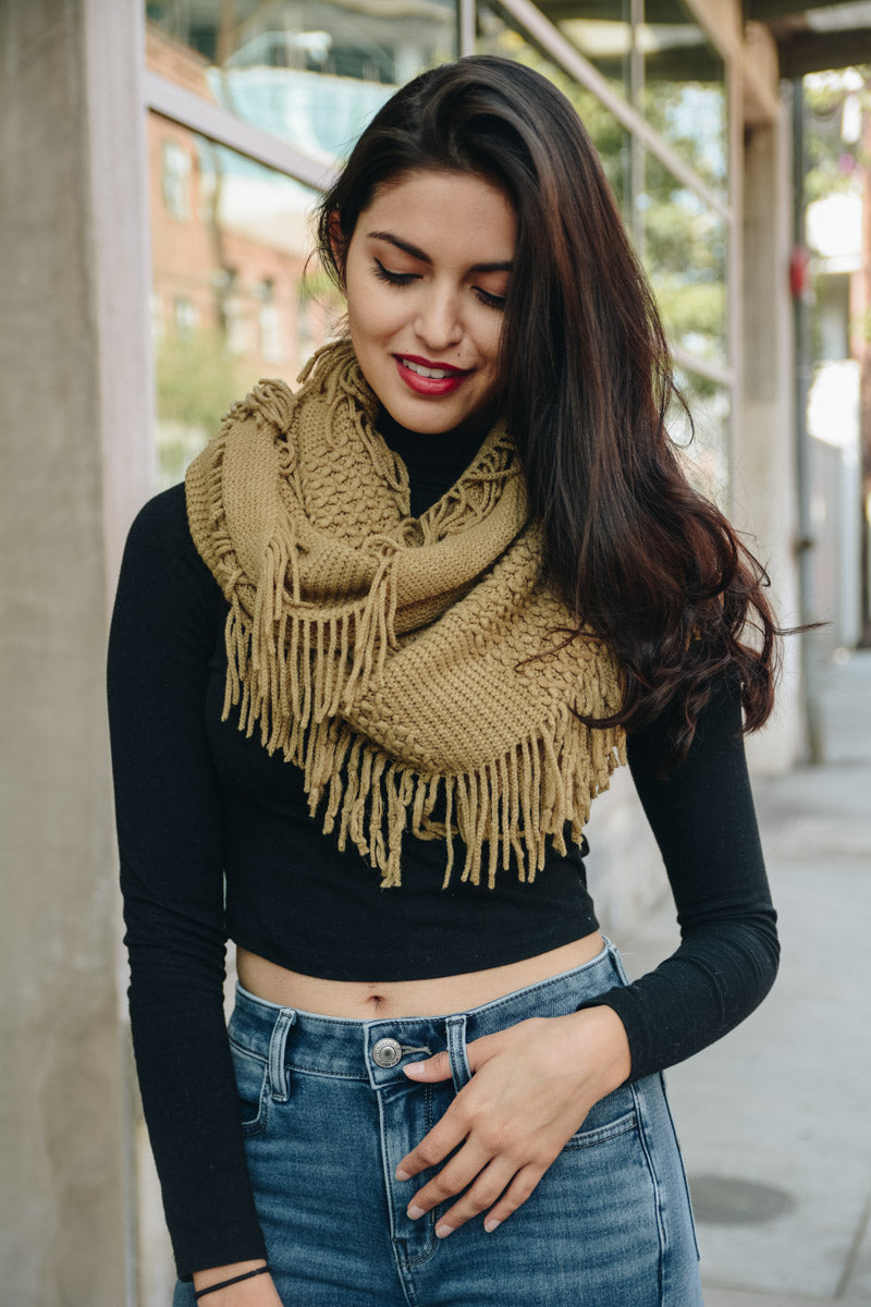 Pointelle Fringe Infinity-Soul Flow Apparel