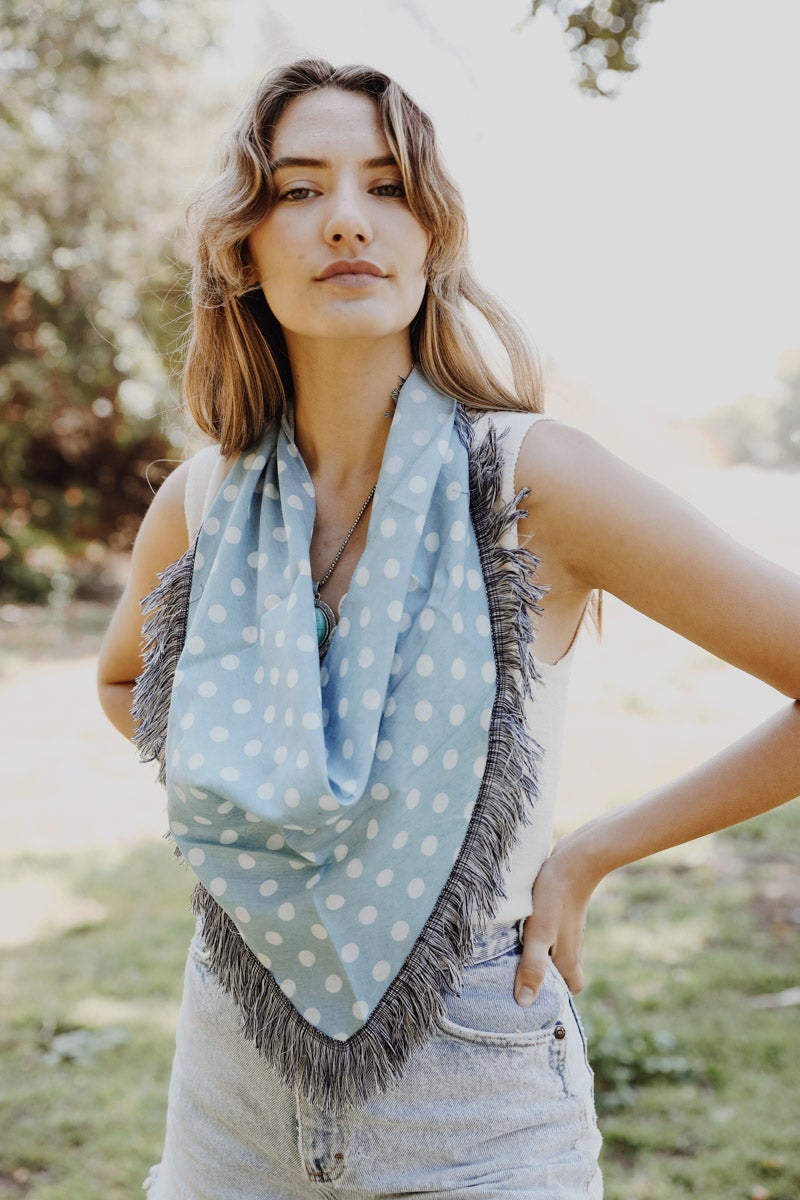 Polkadot Triangle Bandana-Soul Flow Apparel