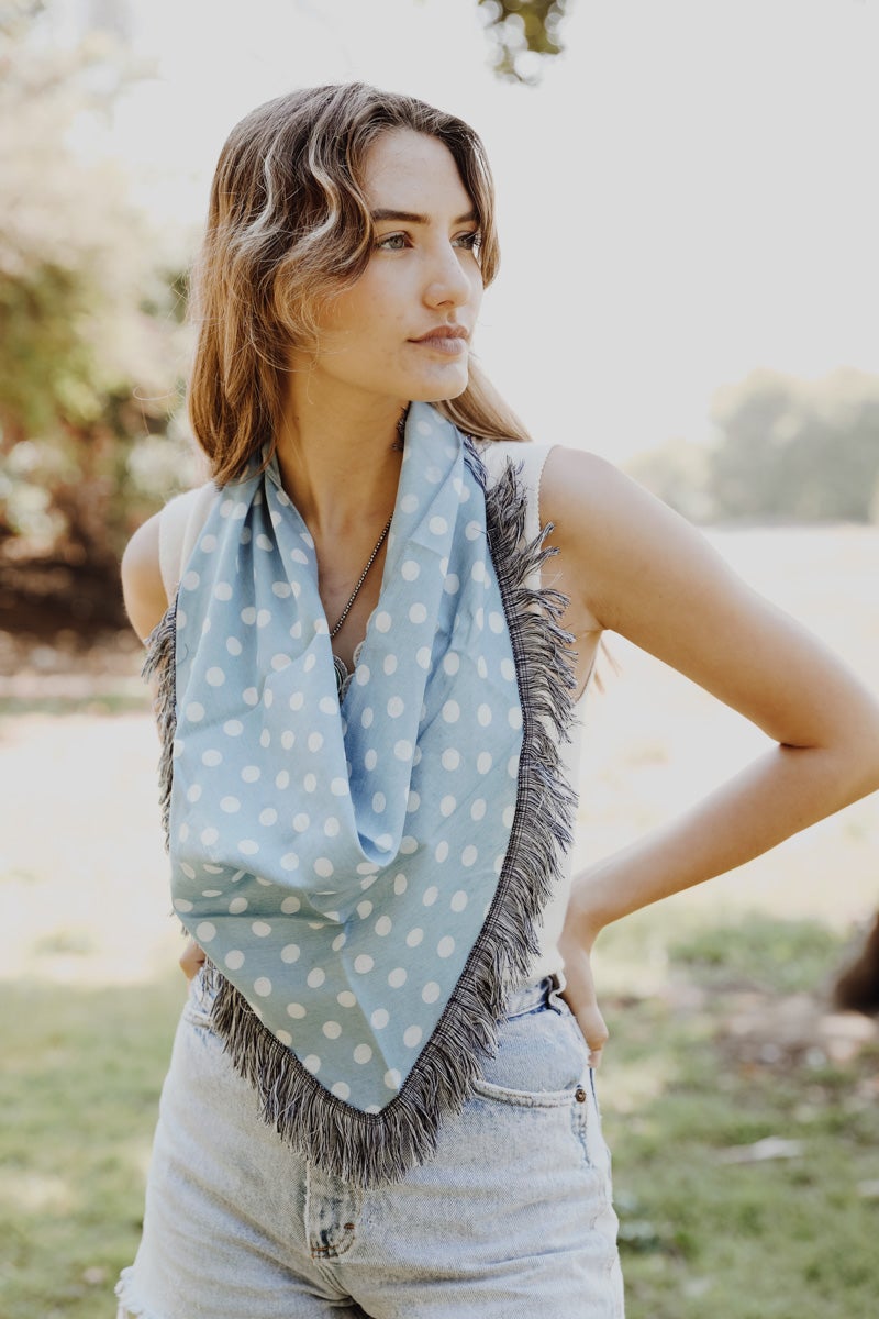 Polkadot Triangle Bandana-Soul Flow Apparel