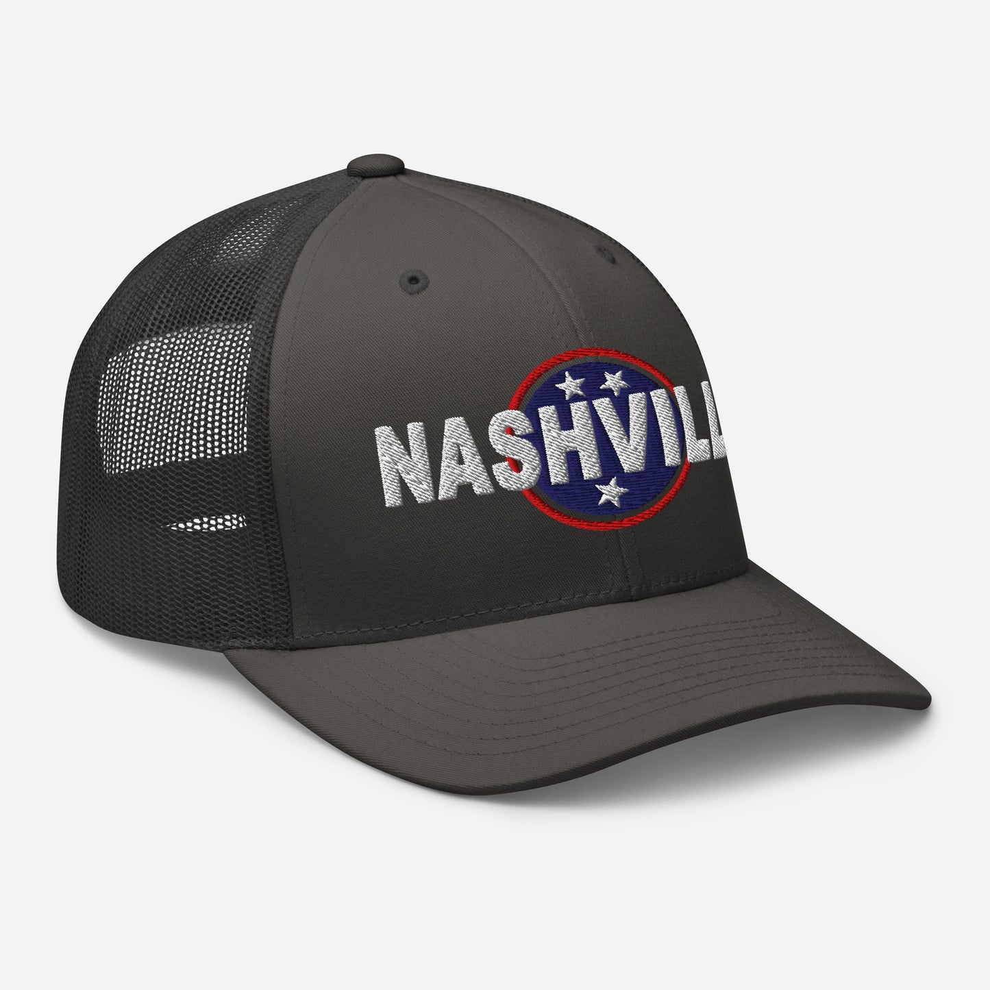 Nashville Embroidered Trucker Cap, Tri Star-Soul Flow Apparel