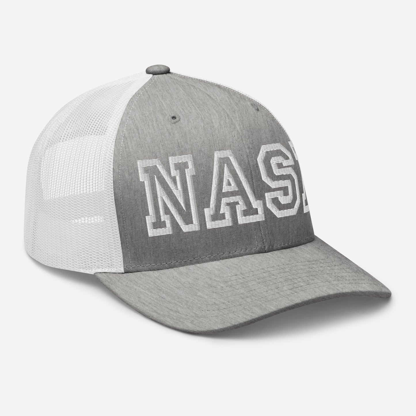 NASH Embroidered Trucker Cap, Hollow Font-Soul Flow Apparel