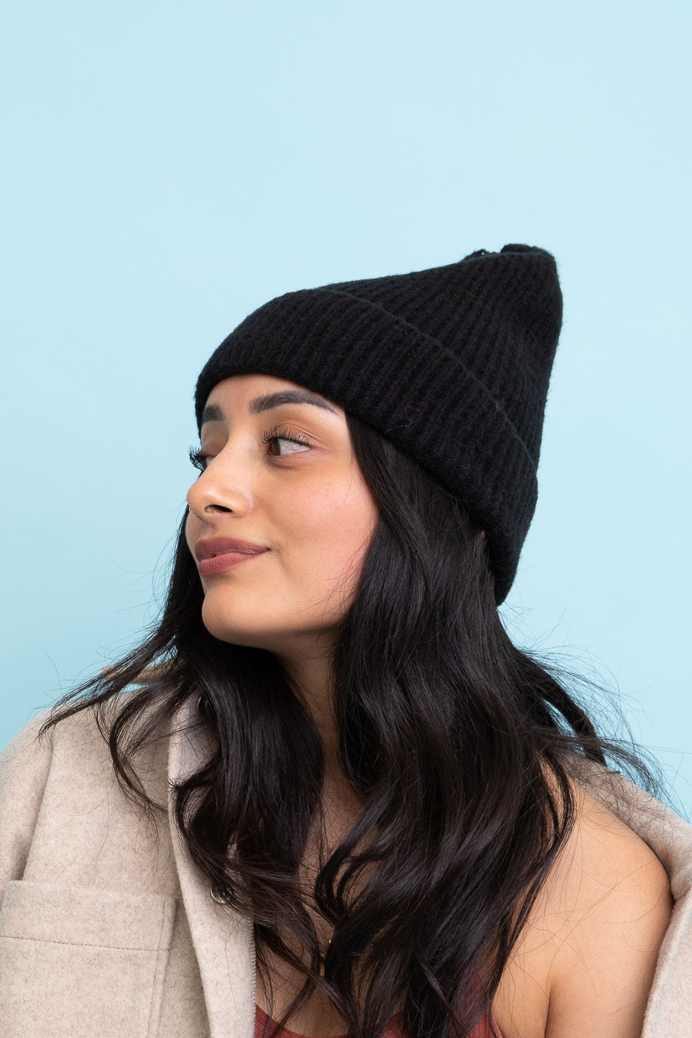 Rib Knit Cuffed Beanie-Soul Flow Apparel