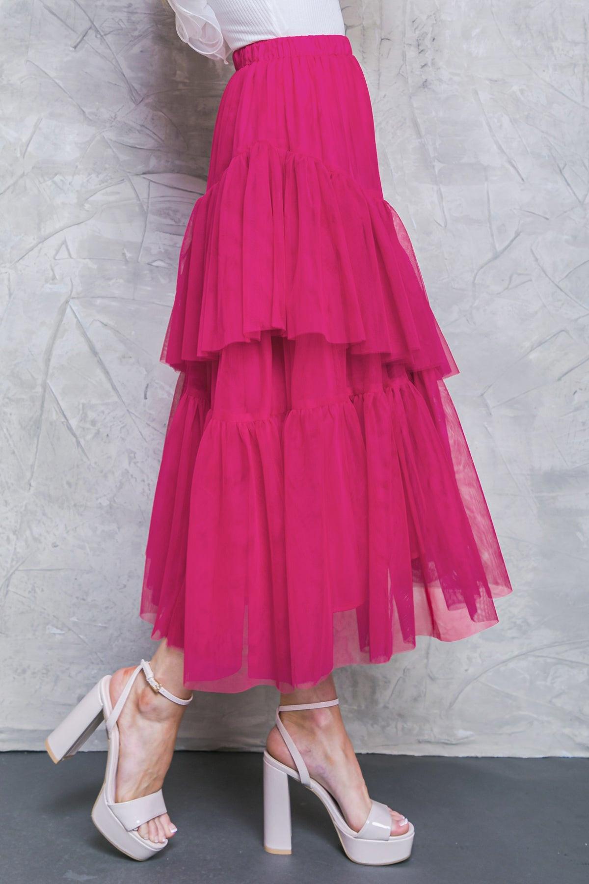 Its All Special Tulle Skirt With Elastic Waist For Night Out
